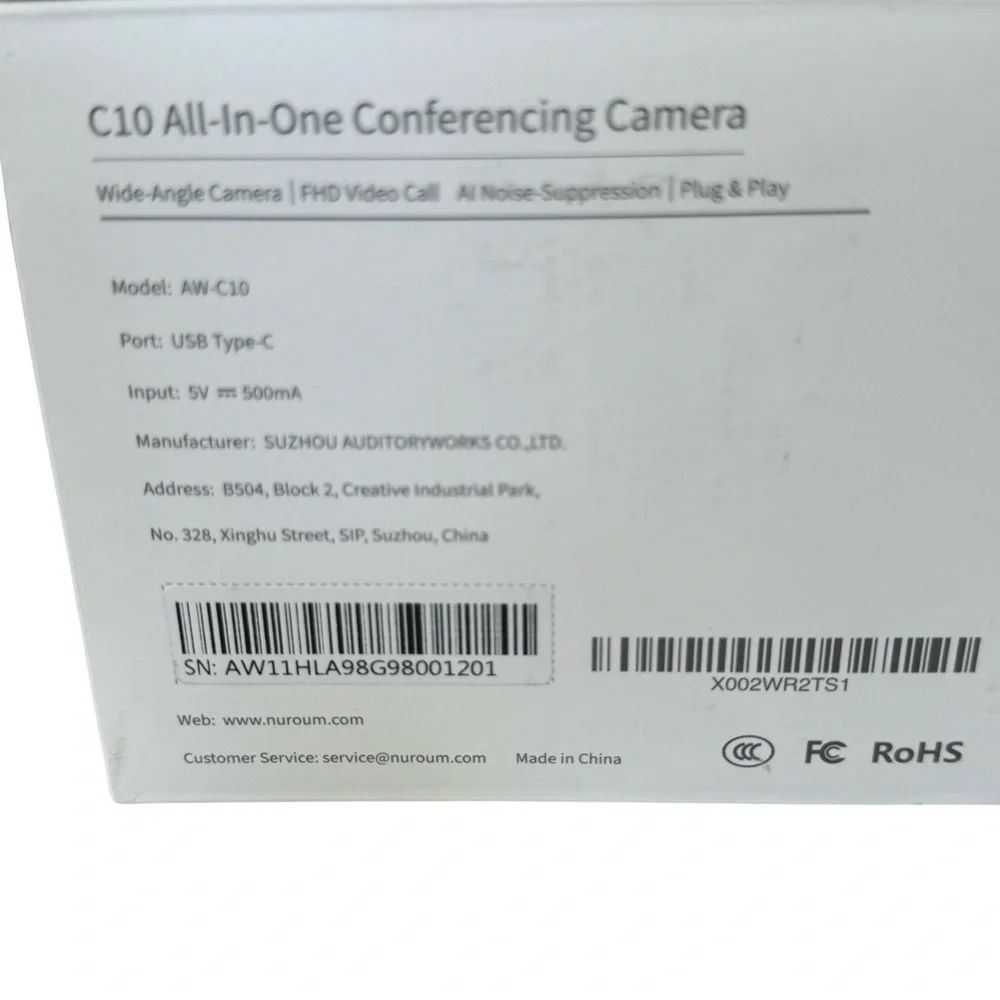 (NWB) Nuroum C10 Conference Camera For Huddle Rooms